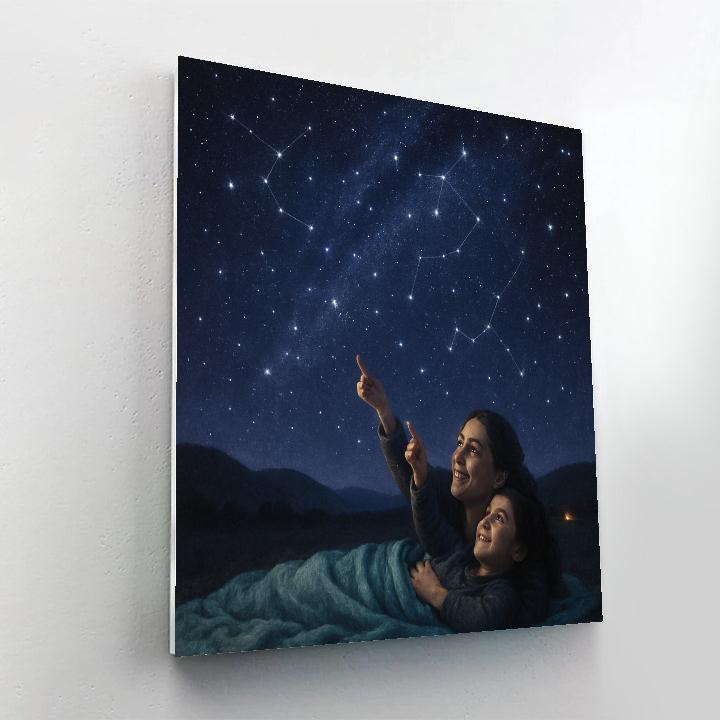 Stargazing Blanket Conversation Numbered painting kits