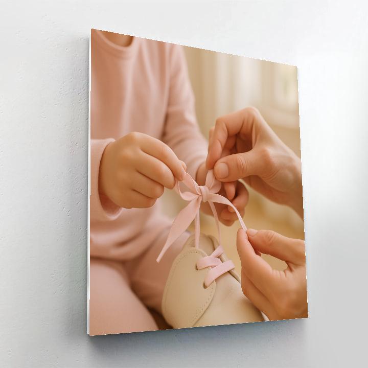 Learning To Tie A Bow Numbered painting kits