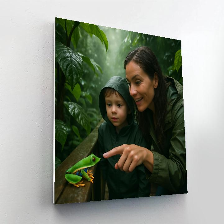 Cozy Rainforest Walk Discovery paint by color