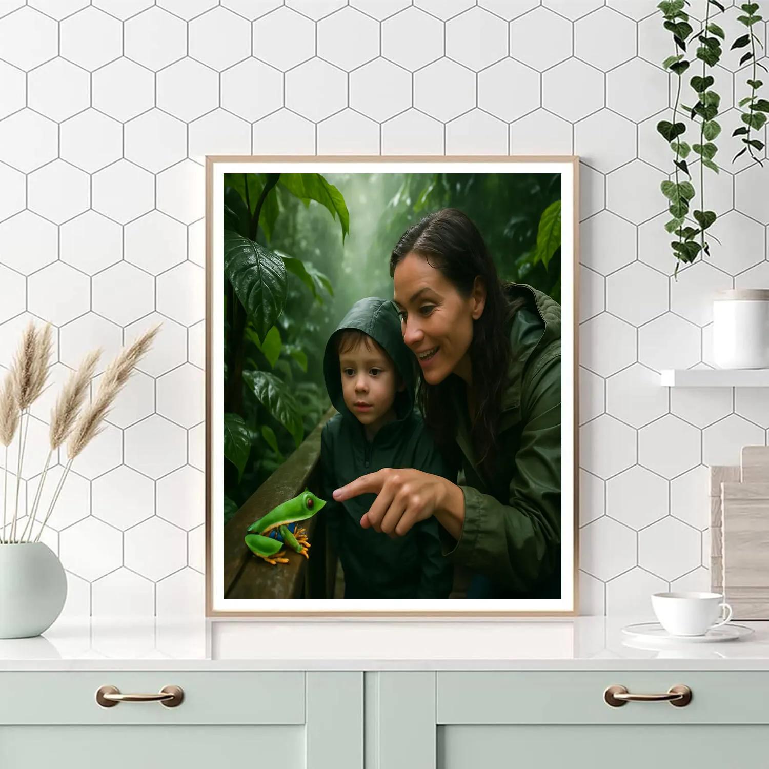 Cozy Rainforest Walk Discovery paint by color