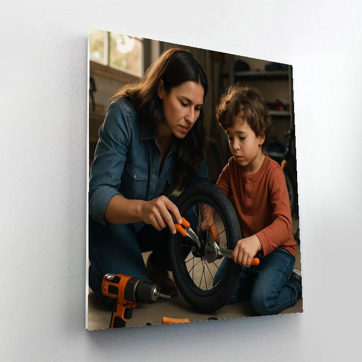 Bike Repair And Shared Patience Paint by numbers kits