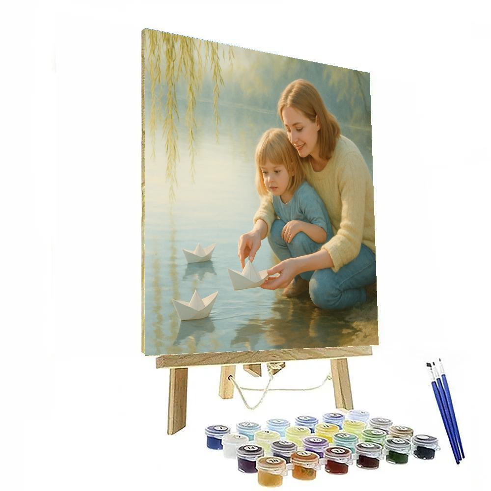 Making Paper Boats Together paint by number