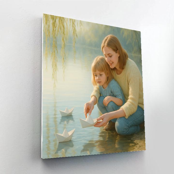 Making Paper Boats Together paint by number