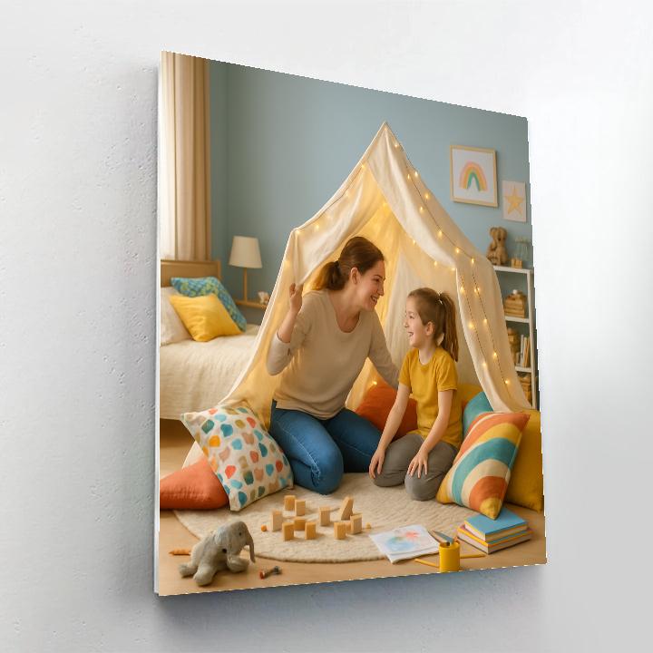 DIY Fort Building And Giggles Numbered painting kits