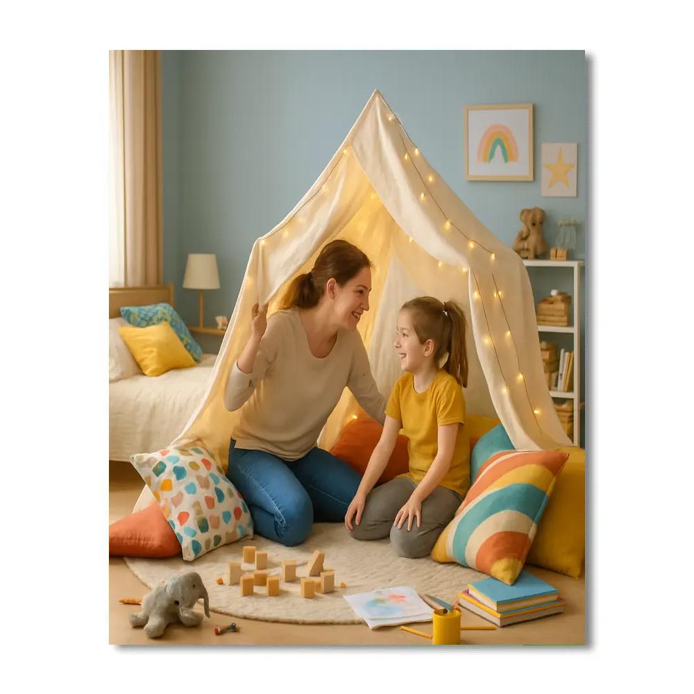 DIY Fort Building And Giggles Numbered painting kits