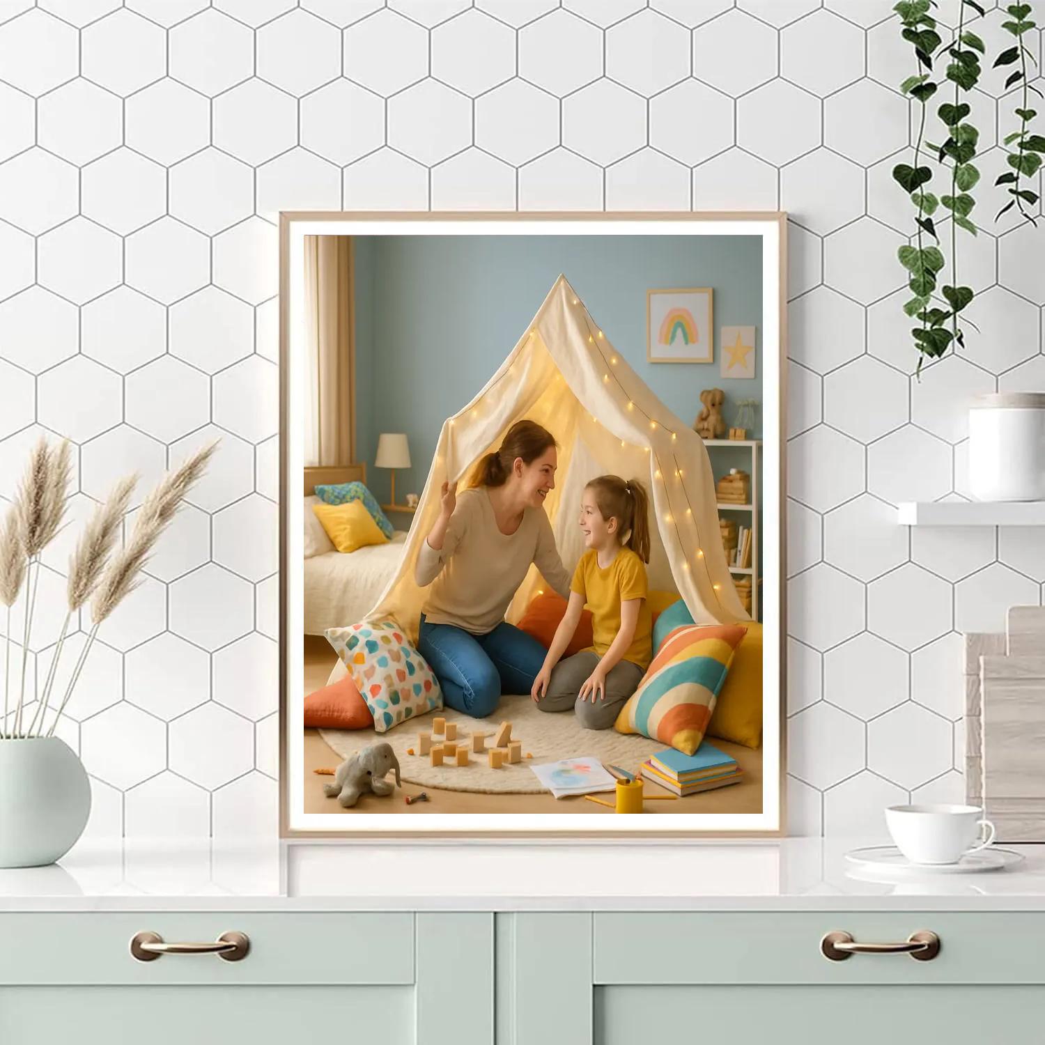 DIY Fort Building And Giggles Numbered painting kits