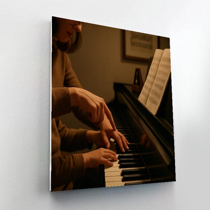 Teaching To Play Piano Numbered painting kits