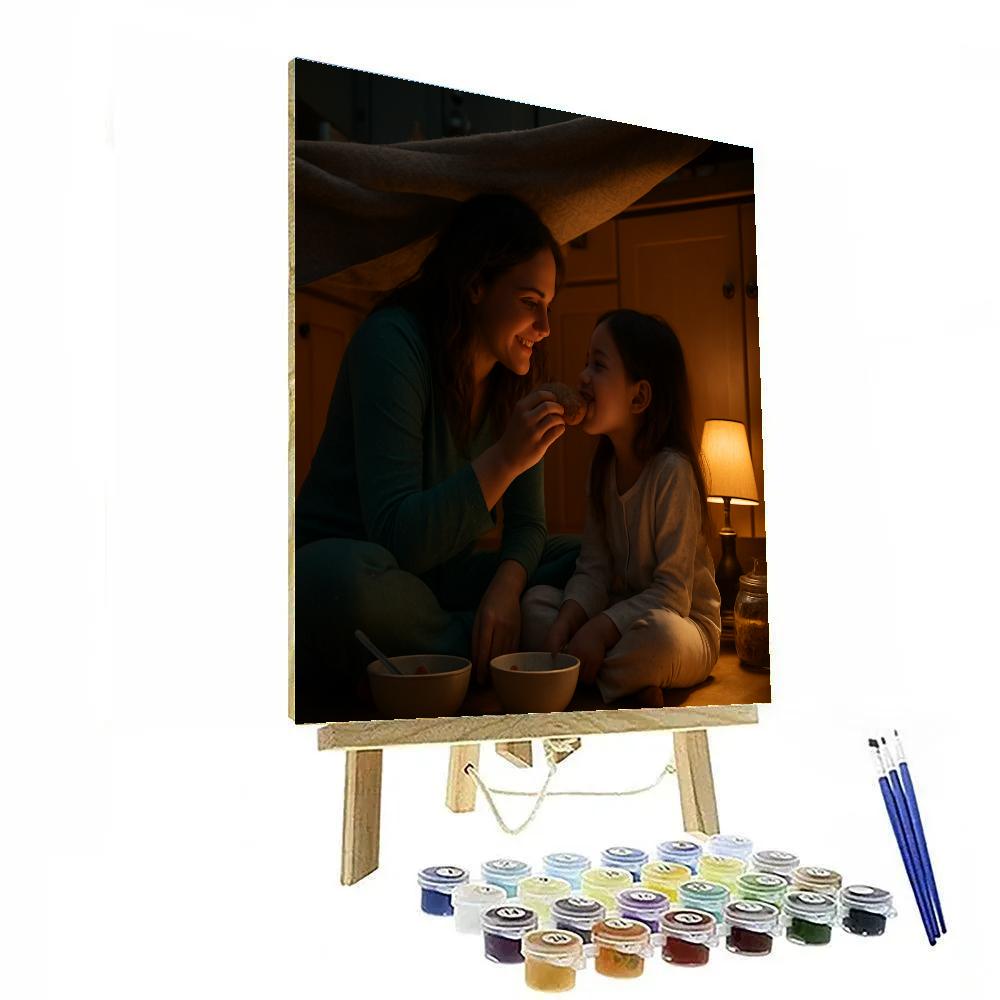 Pajama Fort Midnight Snack Numbered painting kits