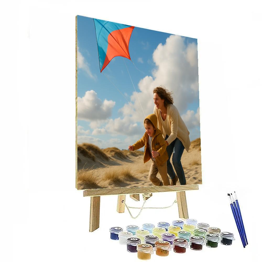 Teaching To Fly A Kite paint by numbers