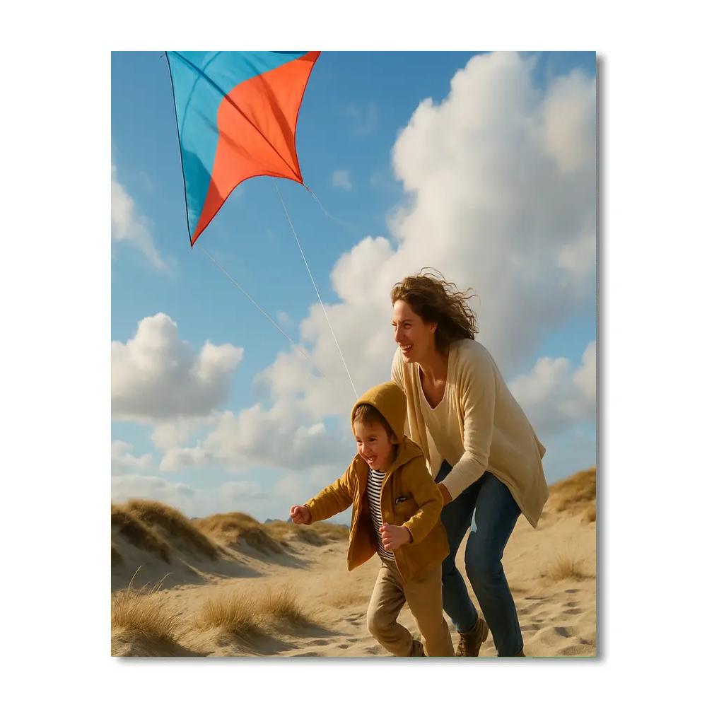 Teaching To Fly A Kite paint by numbers