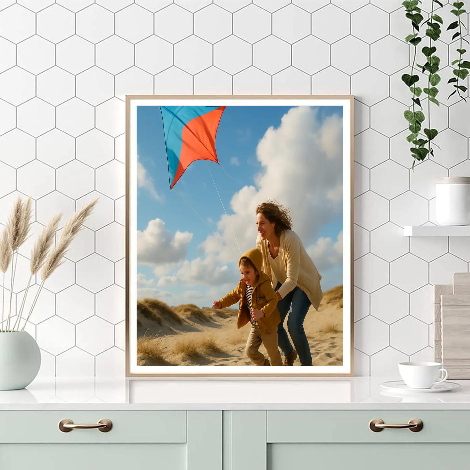 Teaching To Fly A Kite paint by numbers