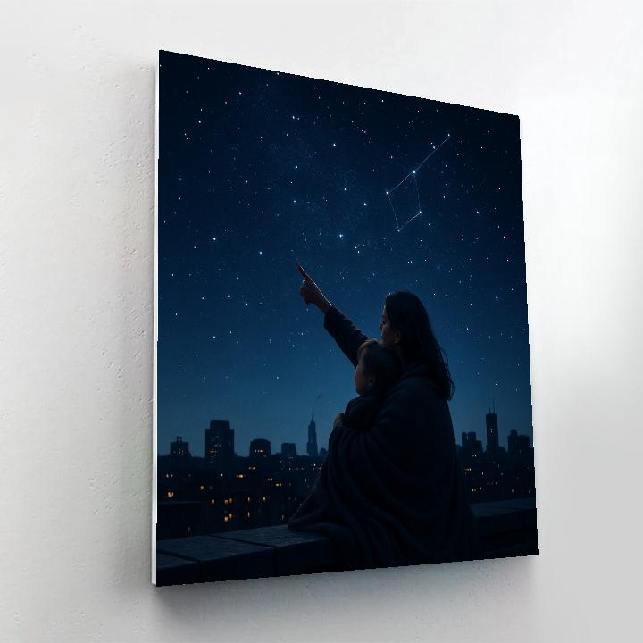 Learning Constellations On A Rooftop paint by numbers