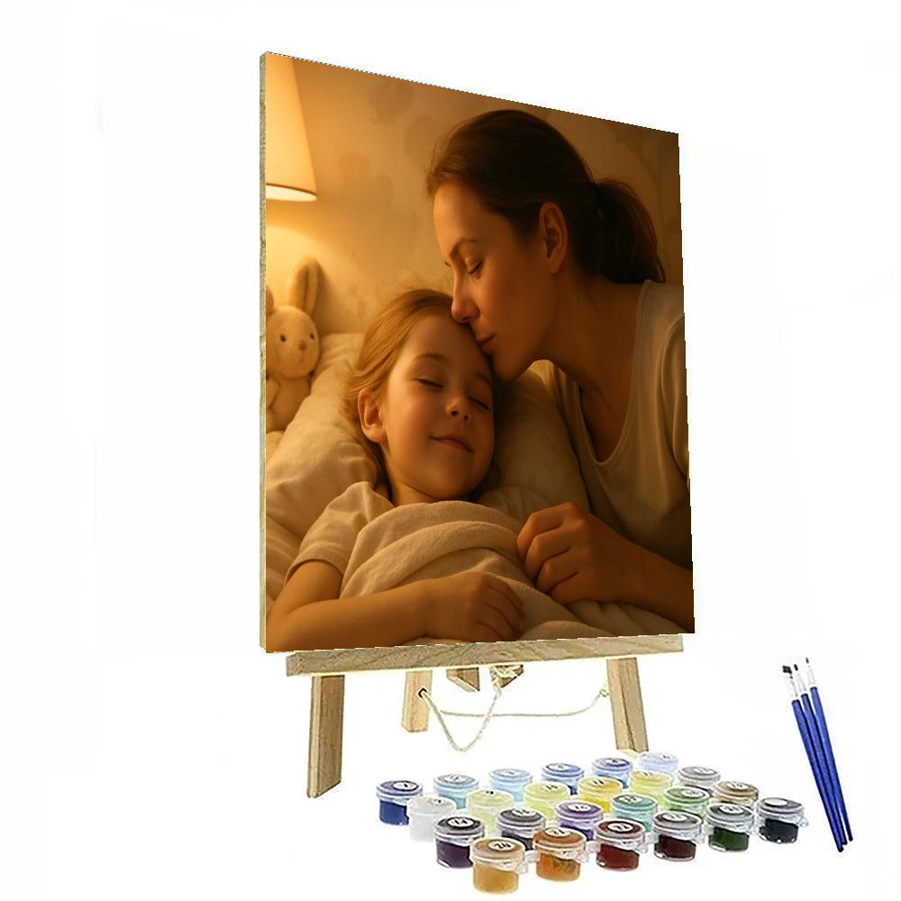 Bedtime Blanket Tuck And Wish Paint by numbers art