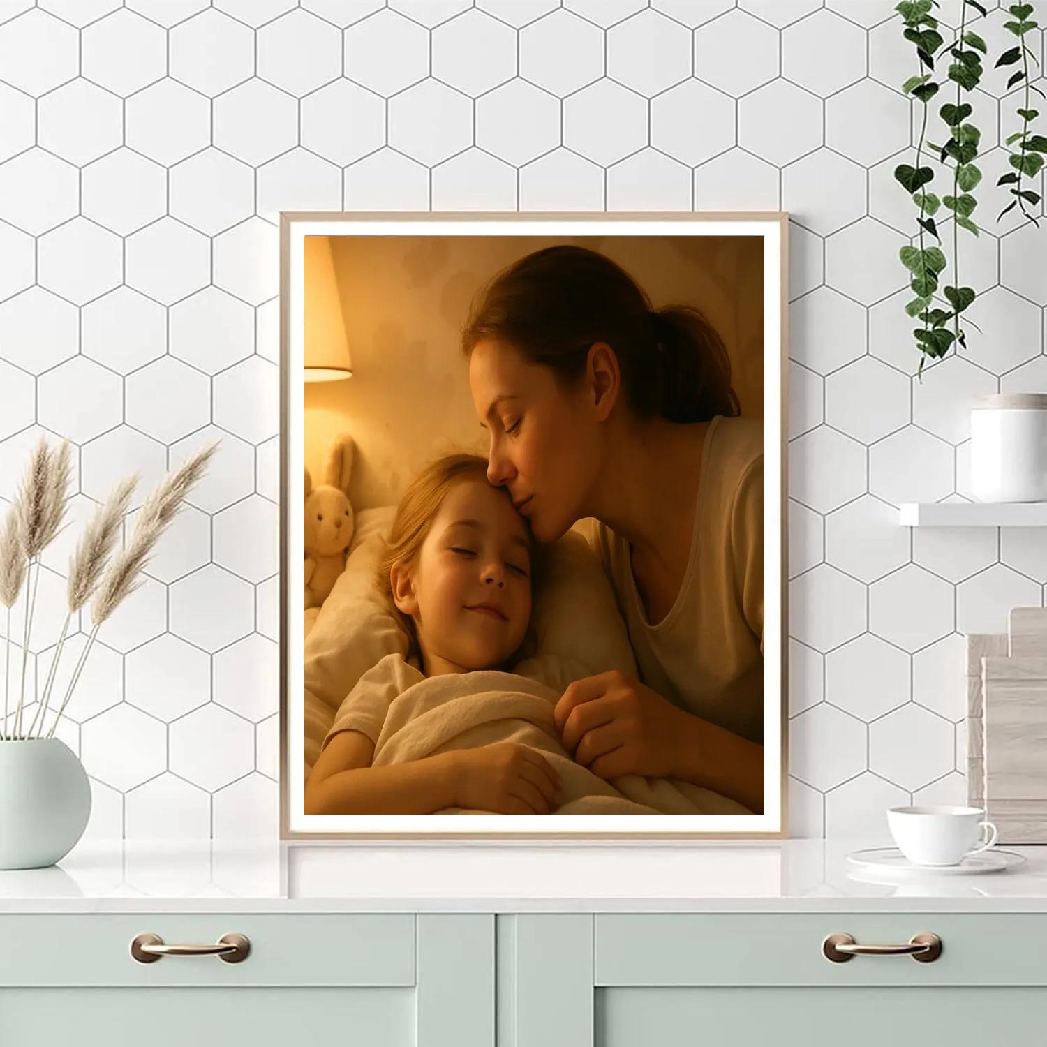 Bedtime Blanket Tuck And Wish Paint by numbers art