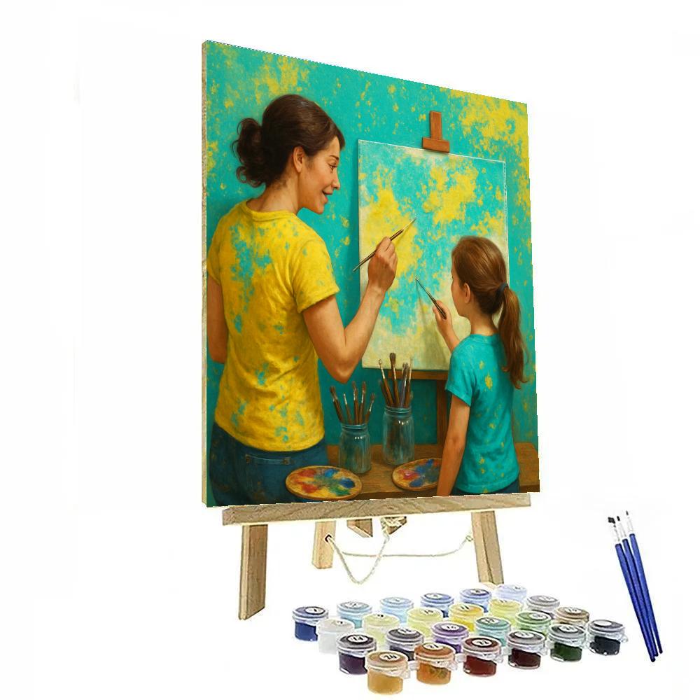 Sunday Painting Class Together Painting by numbers kit