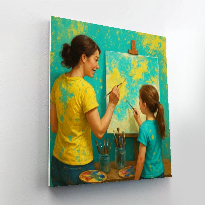 Sunday Painting Class Together Painting by numbers kit