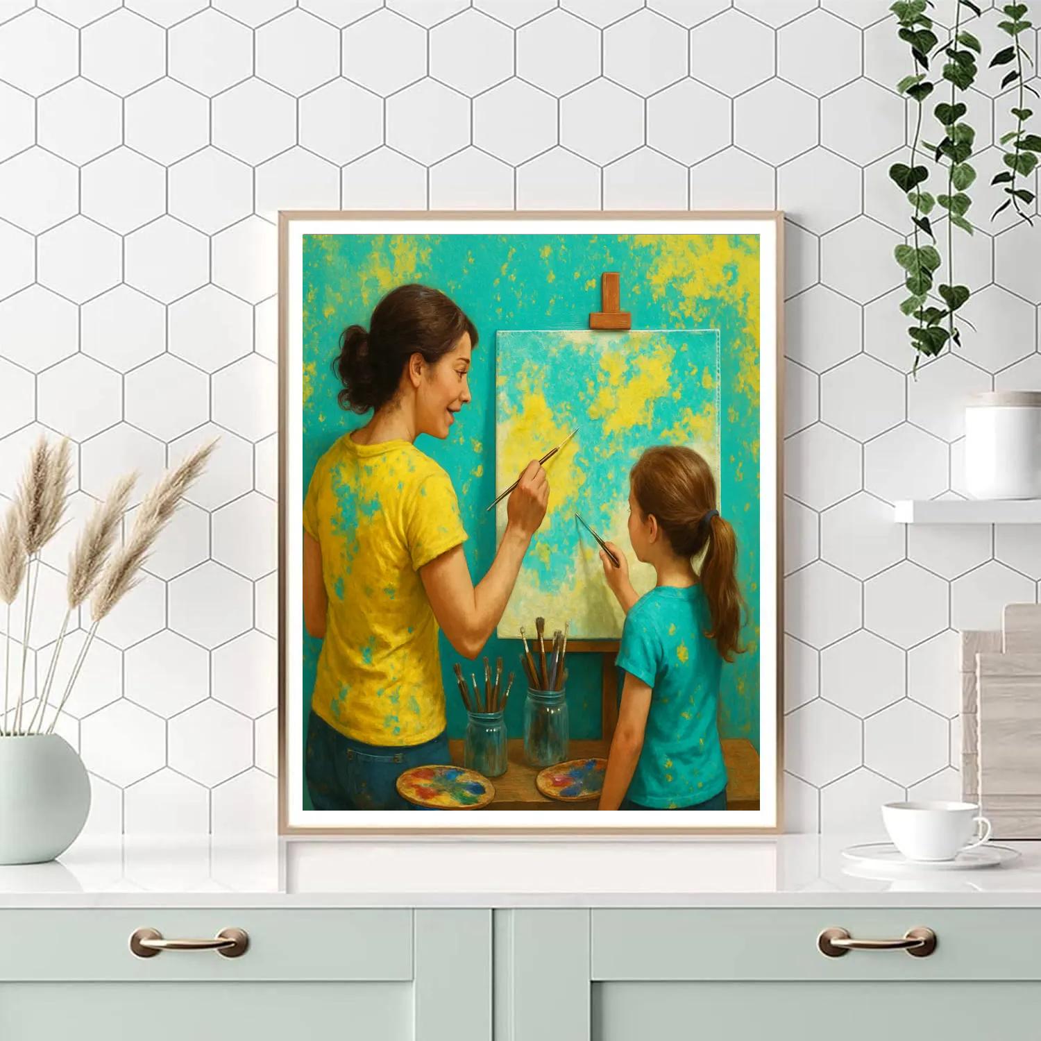 Sunday Painting Class Together Painting by numbers kit