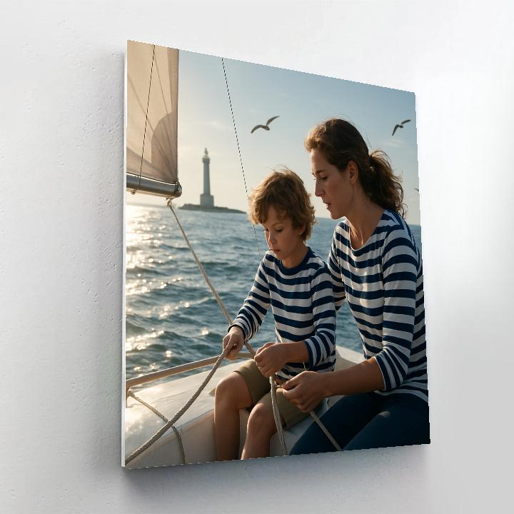 Sailing Small Boat Together Paint by numbers kits