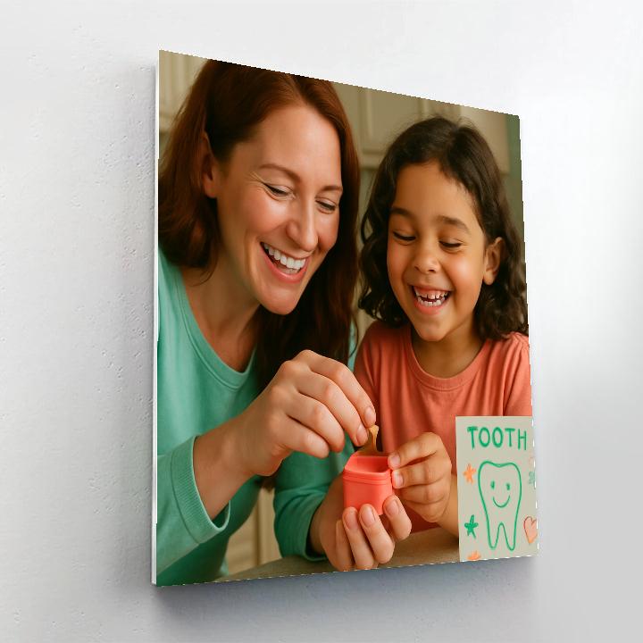 First Tooth Lost Celebration DIY paint by numbers