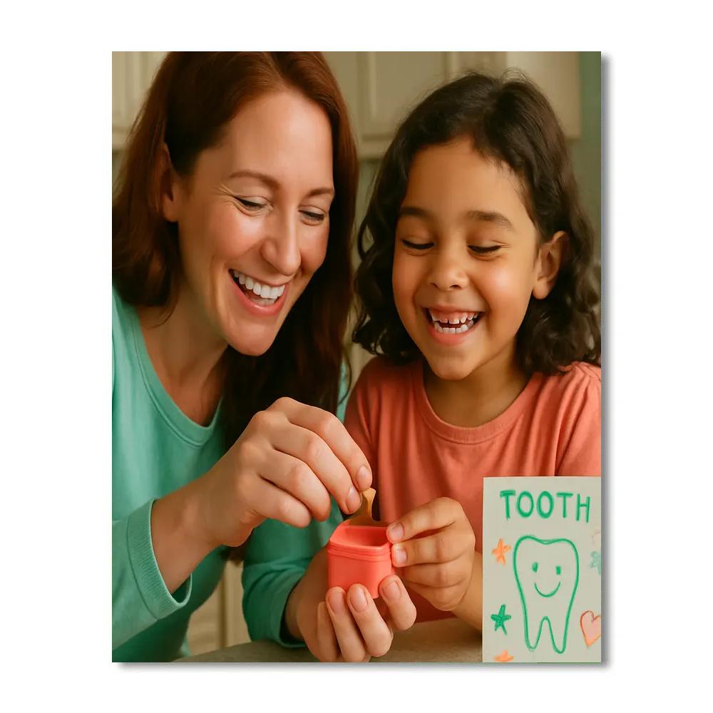 First Tooth Lost Celebration DIY paint by numbers