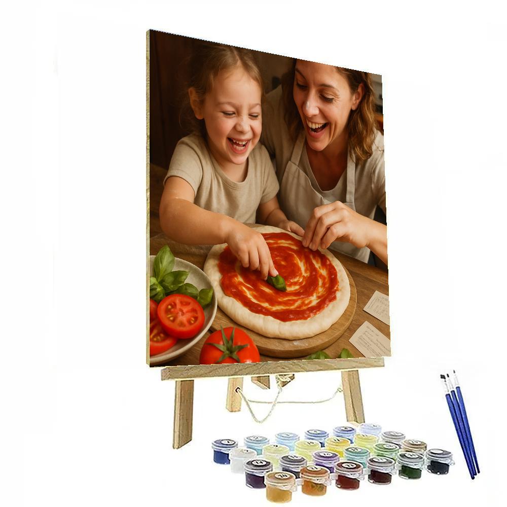 Little Chef Pizza Night paint by color