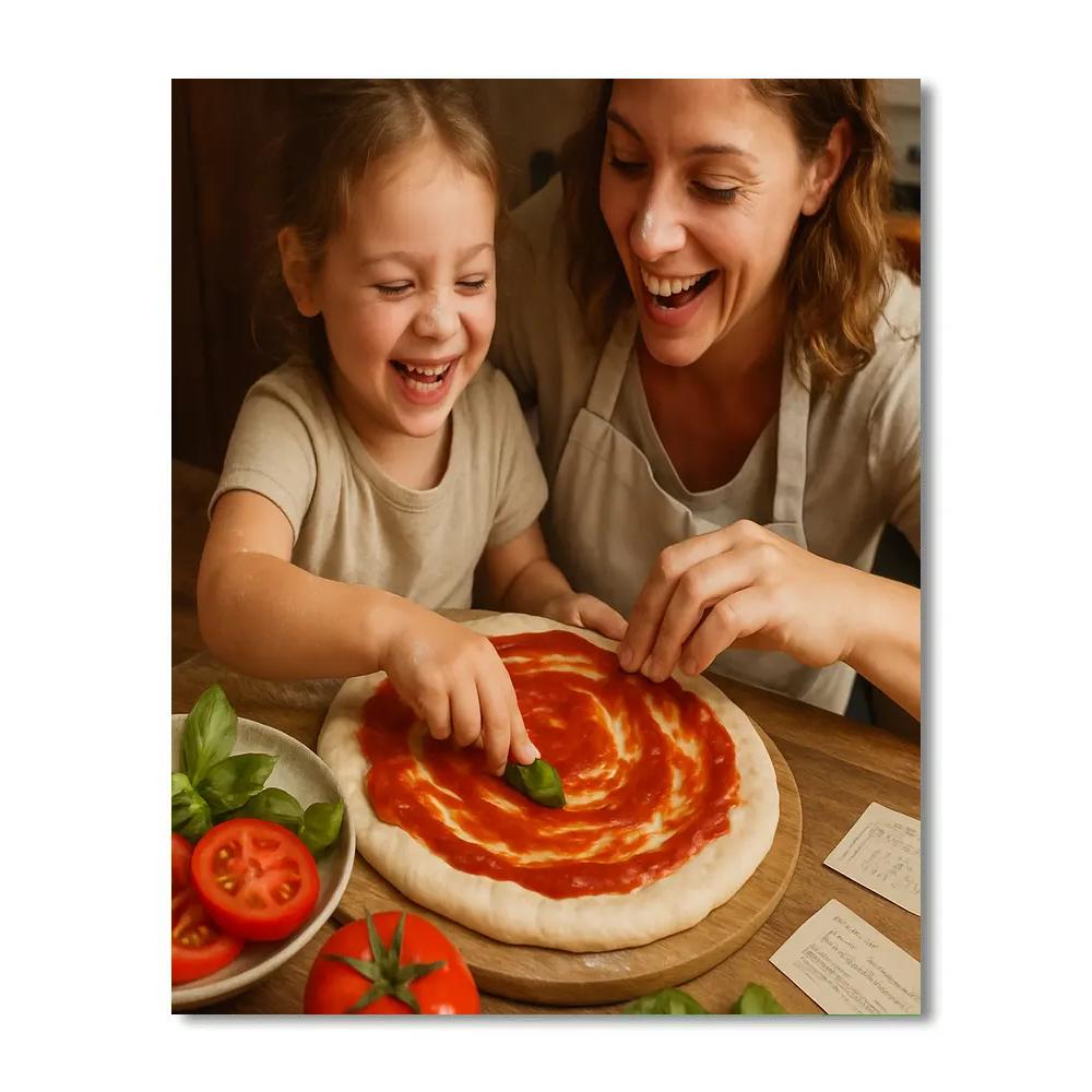 Little Chef Pizza Night paint by color