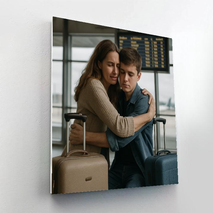 Airport Farewell Hug DIY paint by numbers