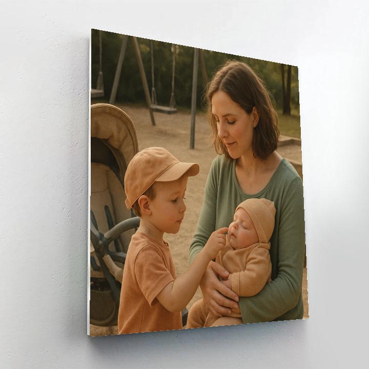 Sibling Introduction In Park Paint by numbers kits