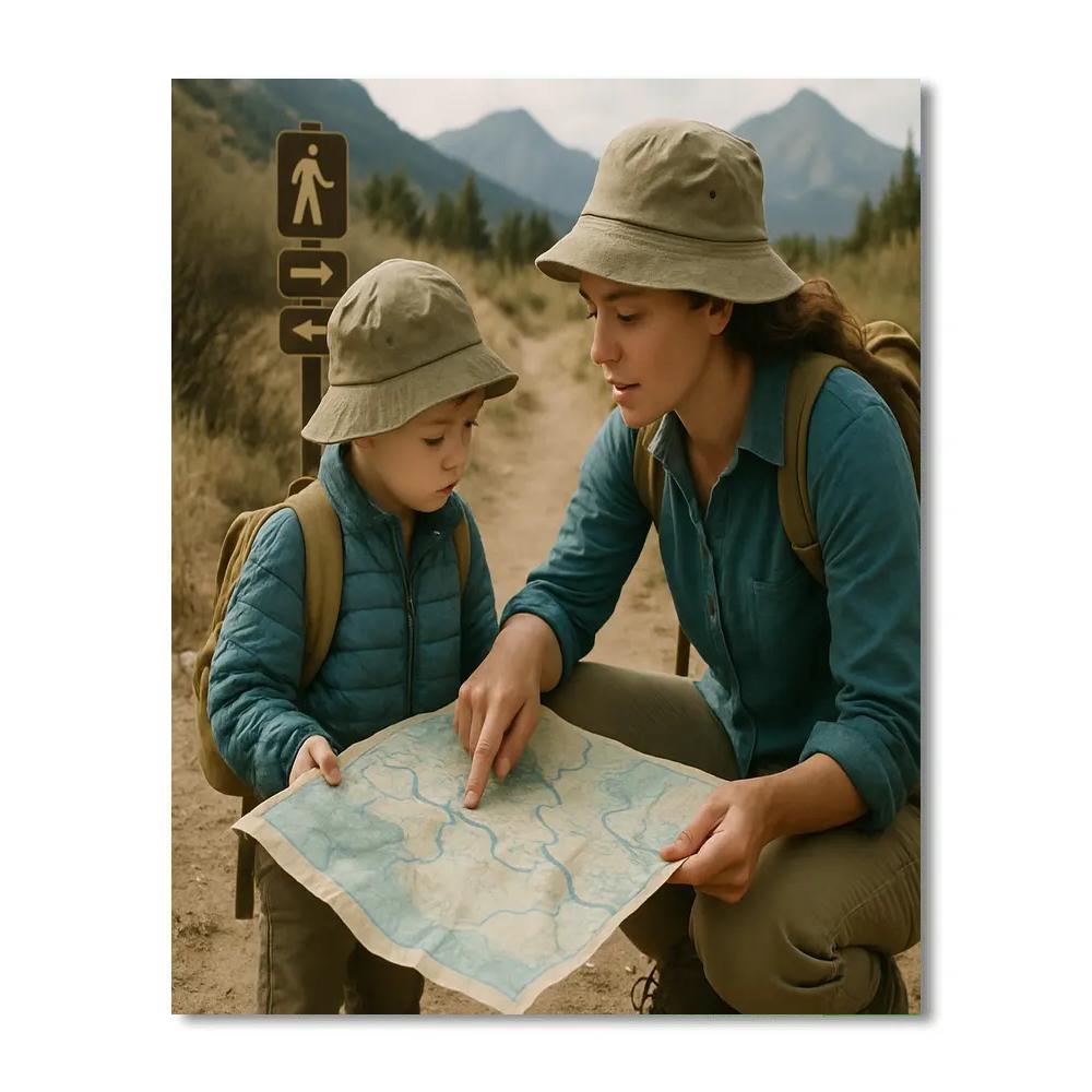 Teaching To Read A Map DIY paint by numbers