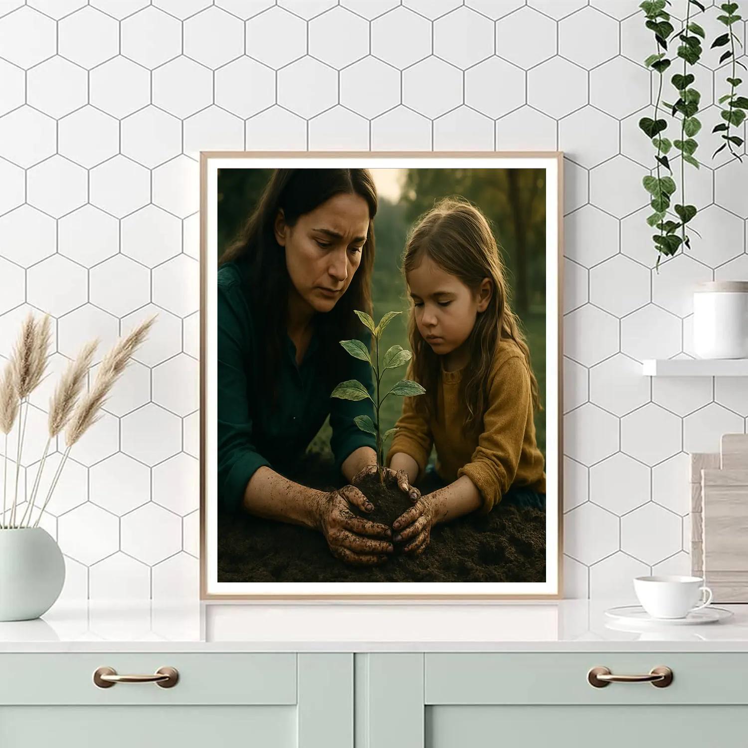 Planting A Memorial Tree Together Paint by numbers art