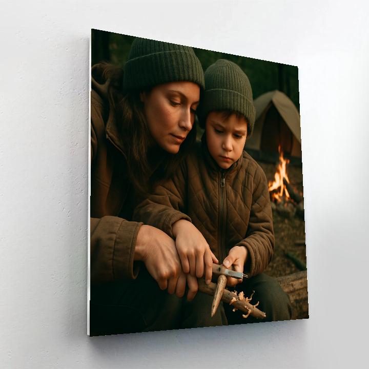 Teaching To Whittle A Stick Paint by numbers kits