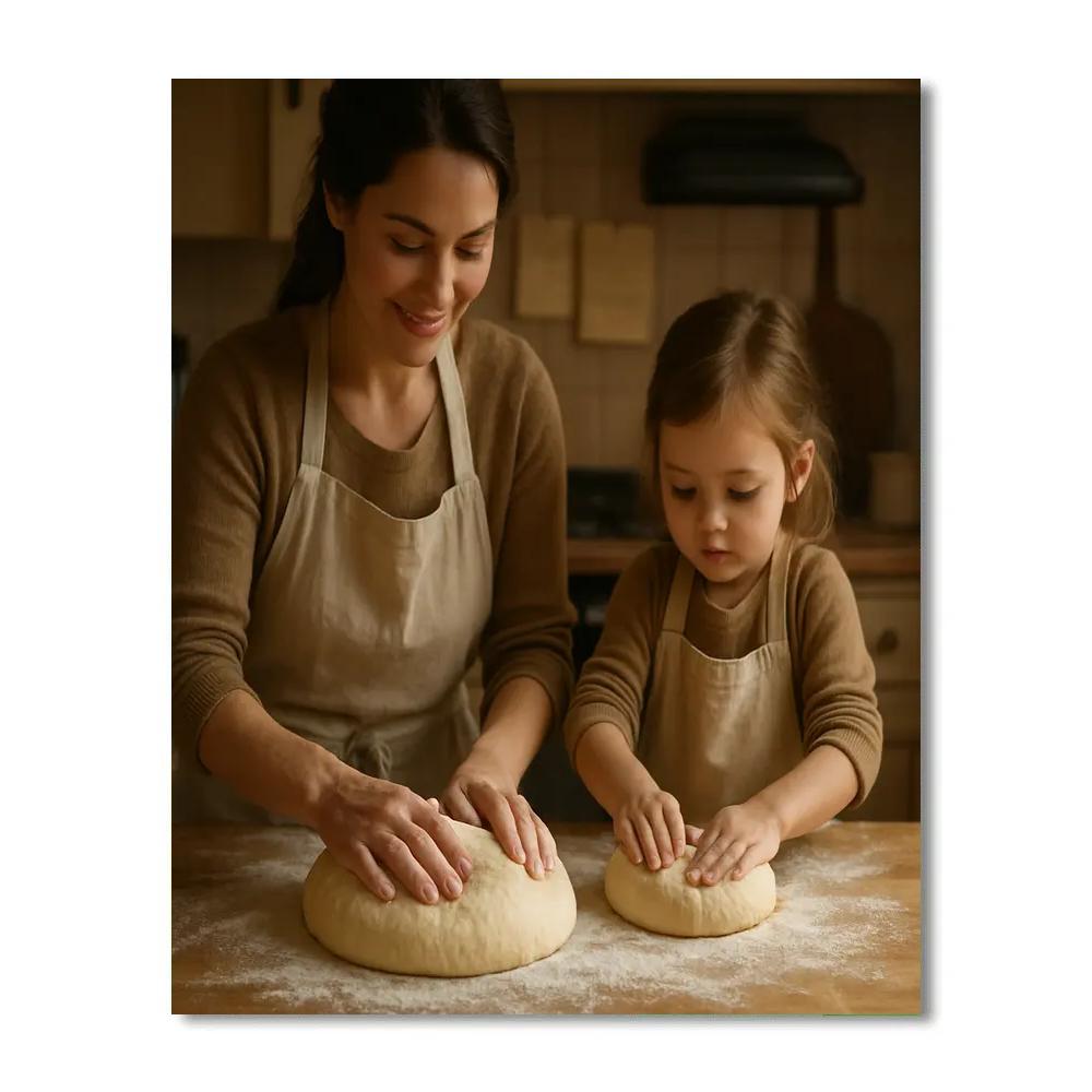 Teaching To Bake Bread Painting by numbers kit