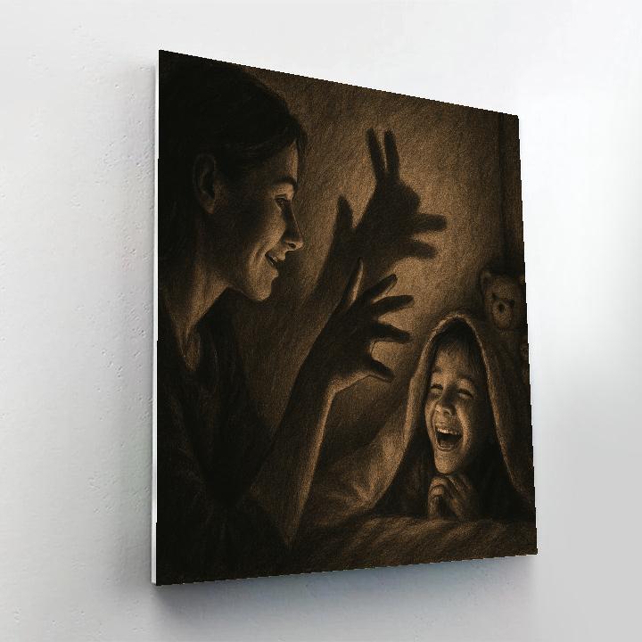 Bedtime Shadow Puppet Stories Paint by numbers art