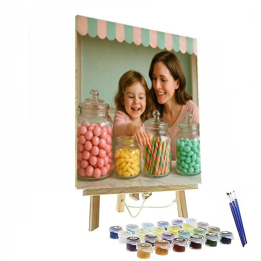 Sweet Shop Candy Selection Paint by numbers art