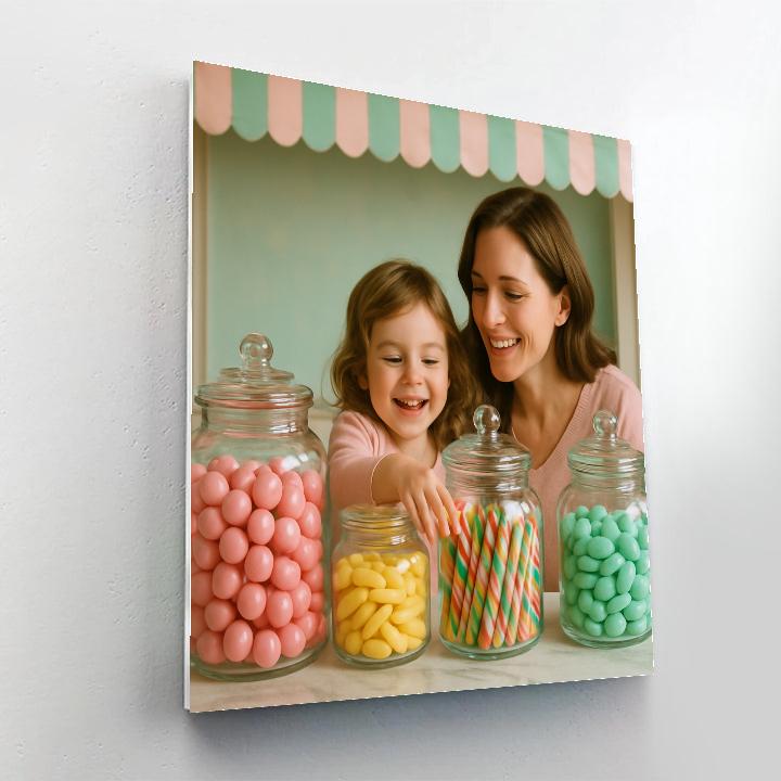 Sweet Shop Candy Selection Paint by numbers art