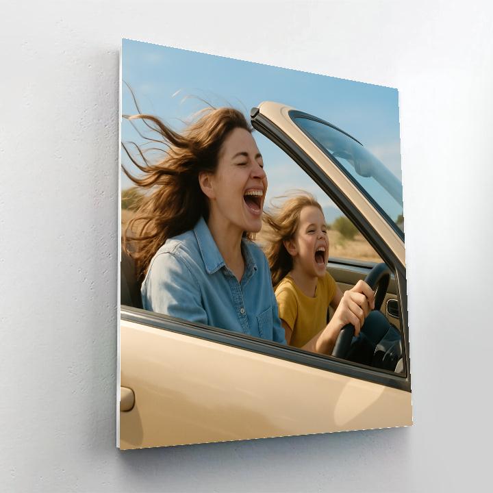 Singing In The Car Together paint by color