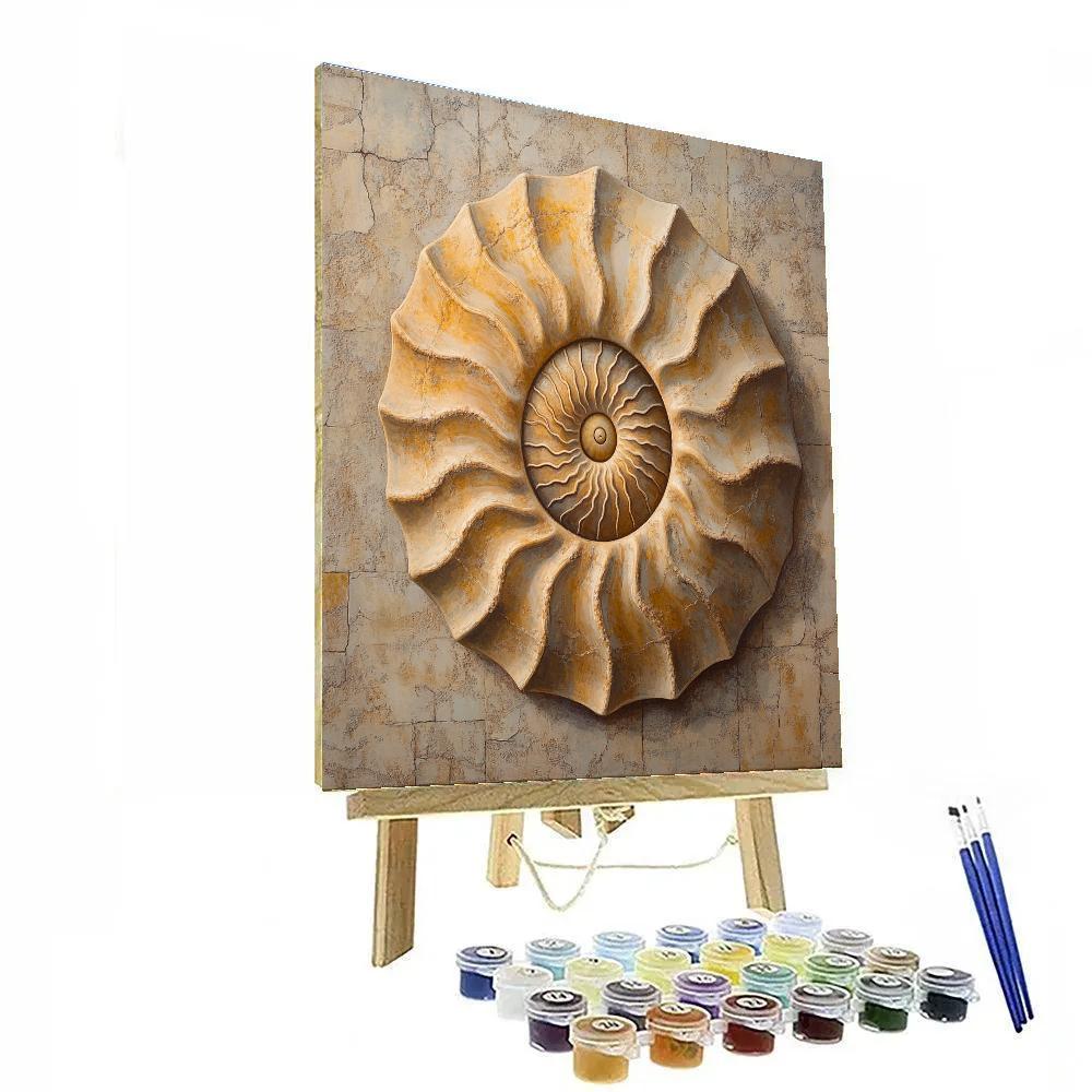Caravaggio Inspired Fossil Reliquary paint by color