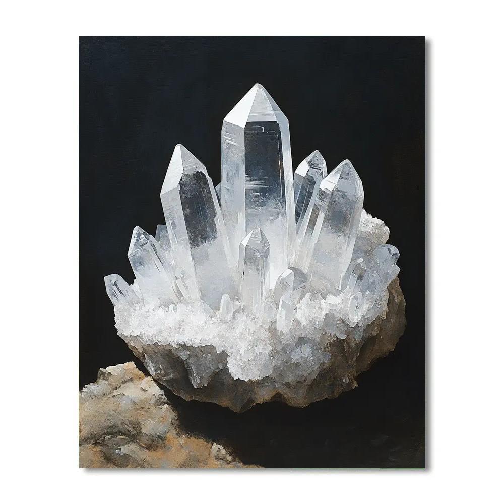 Caravaggio Inspired Quartz Cluster Paint by numbers art