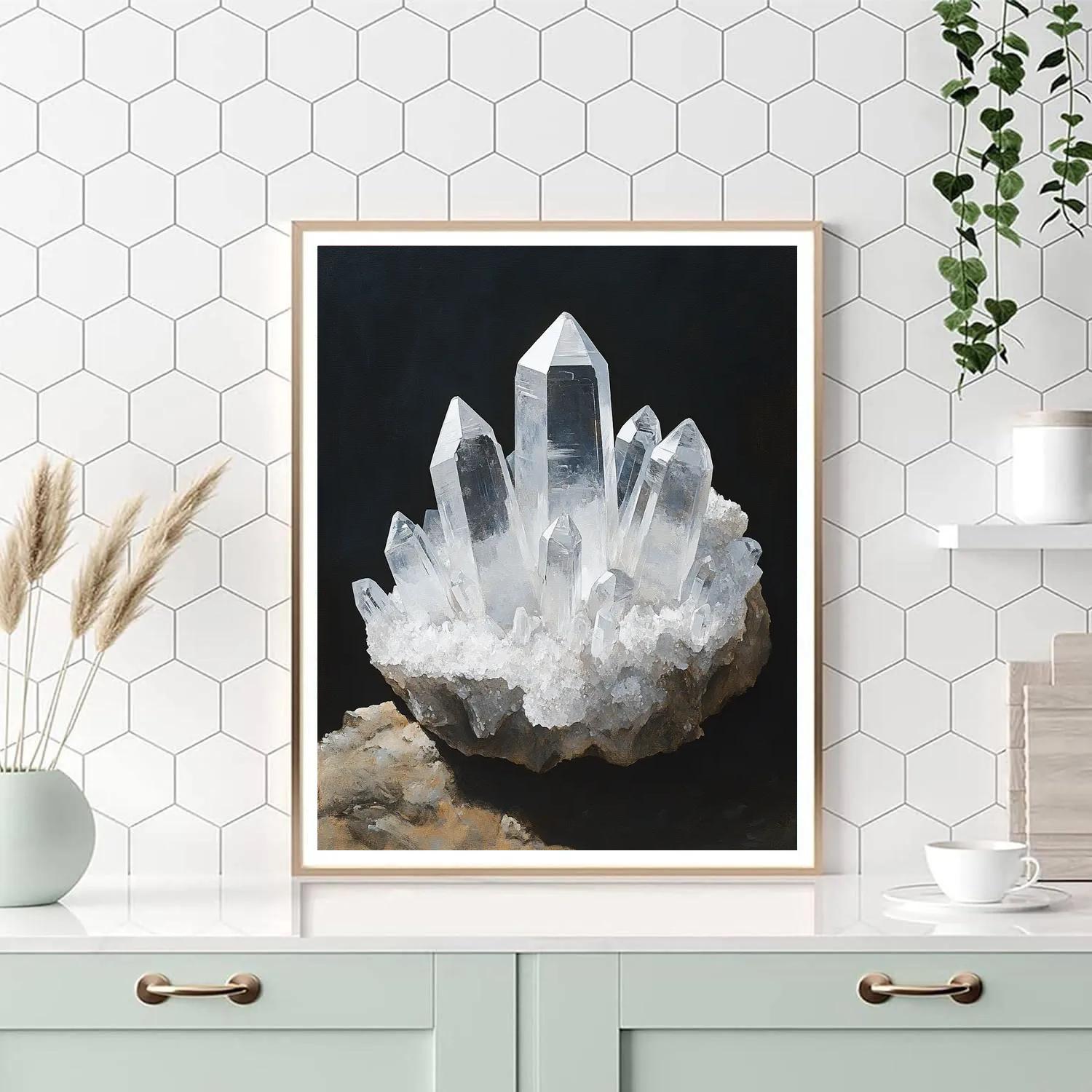 Caravaggio Inspired Quartz Cluster Paint by numbers art