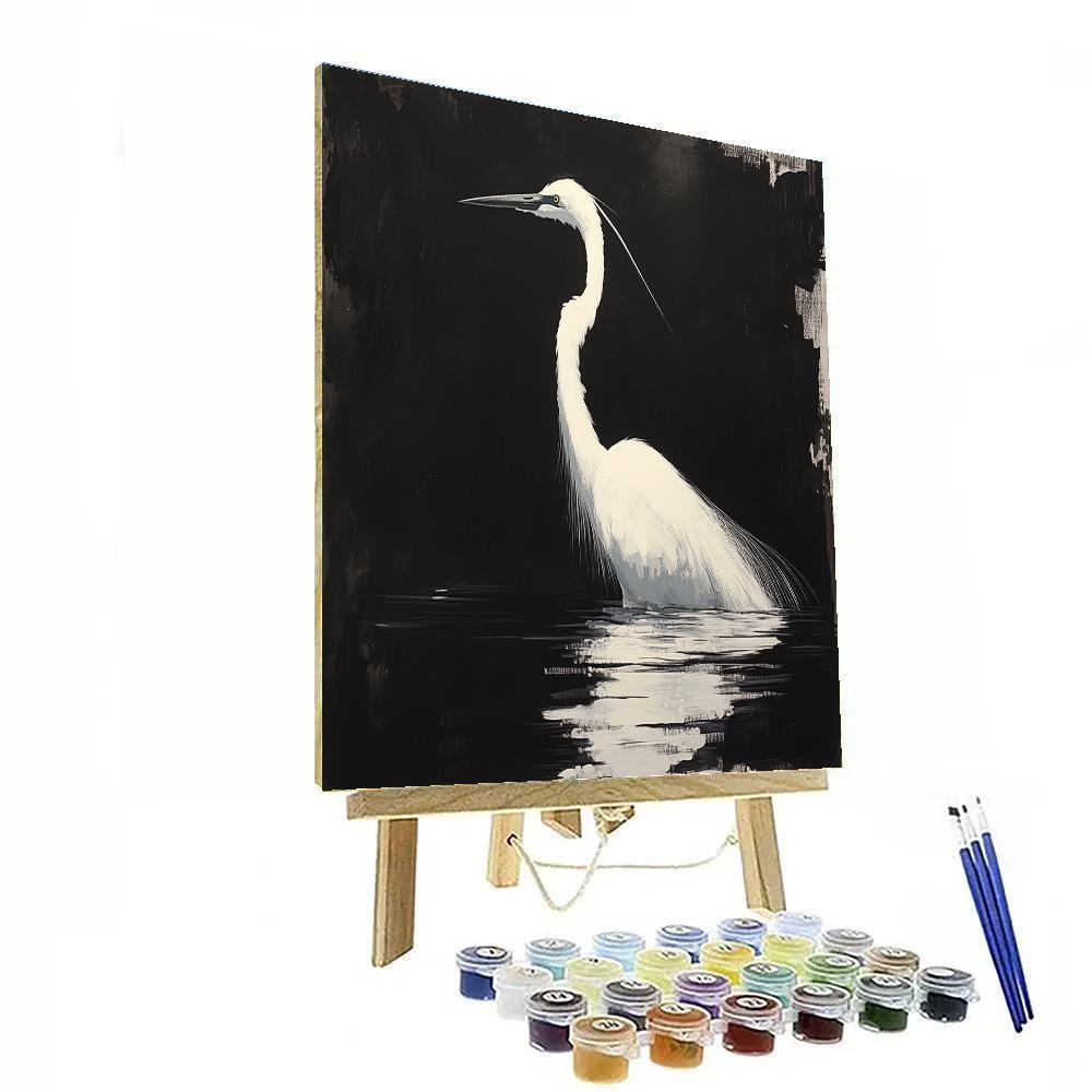 Caravaggio Inspired Night Heron paint by number