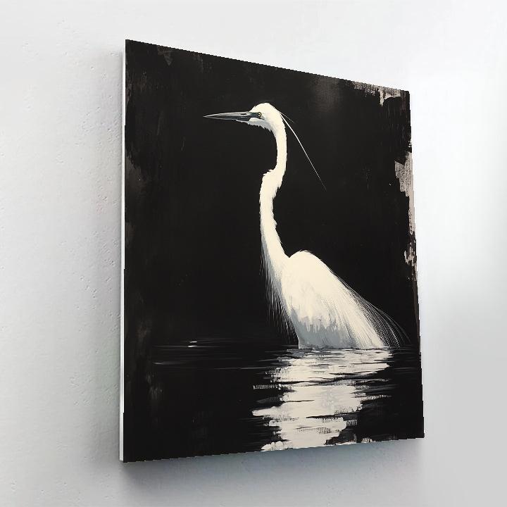Caravaggio Inspired Night Heron paint by number