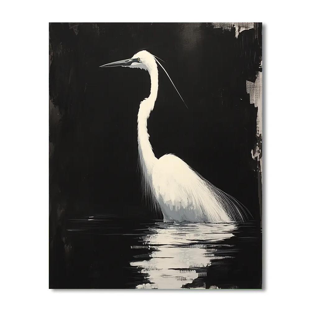 Caravaggio Inspired Night Heron paint by number