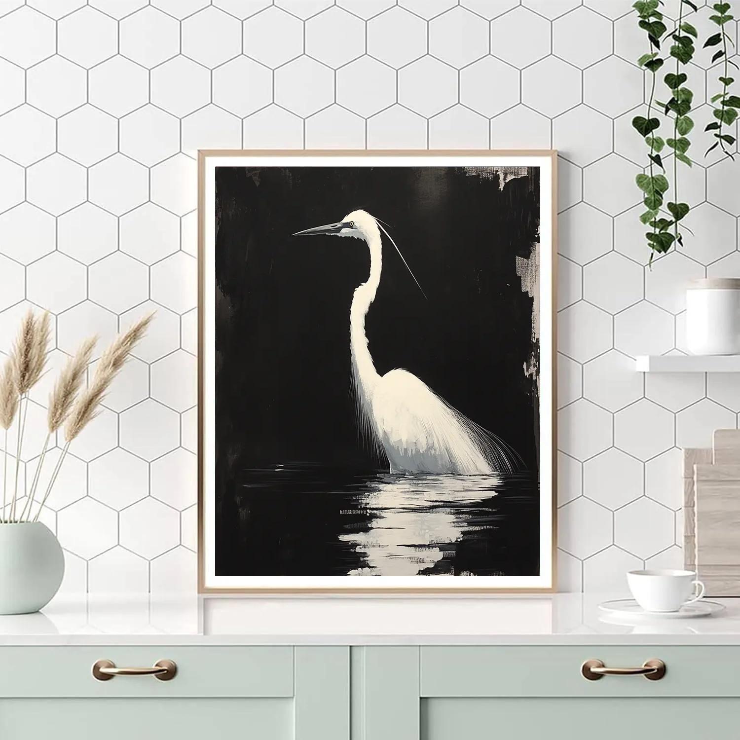 Caravaggio Inspired Night Heron paint by number