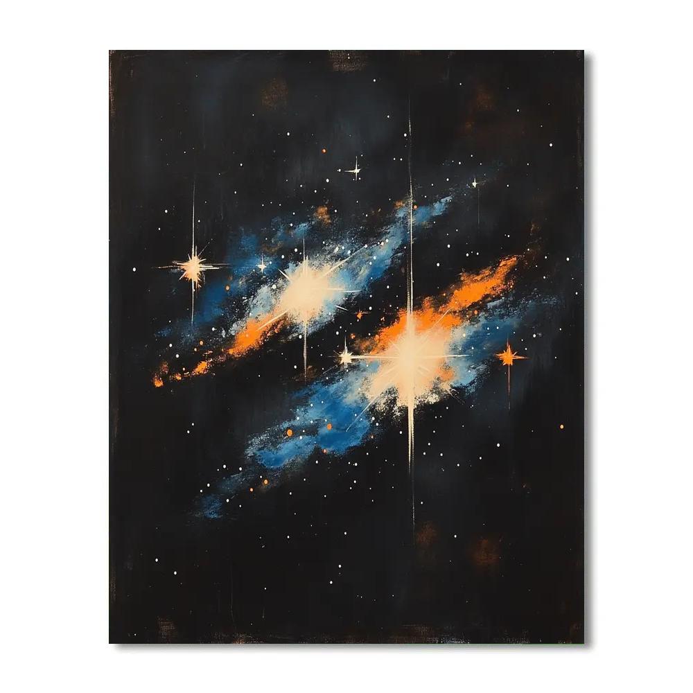 Edgar Degas Inspired Harmonic Constellations paint by number