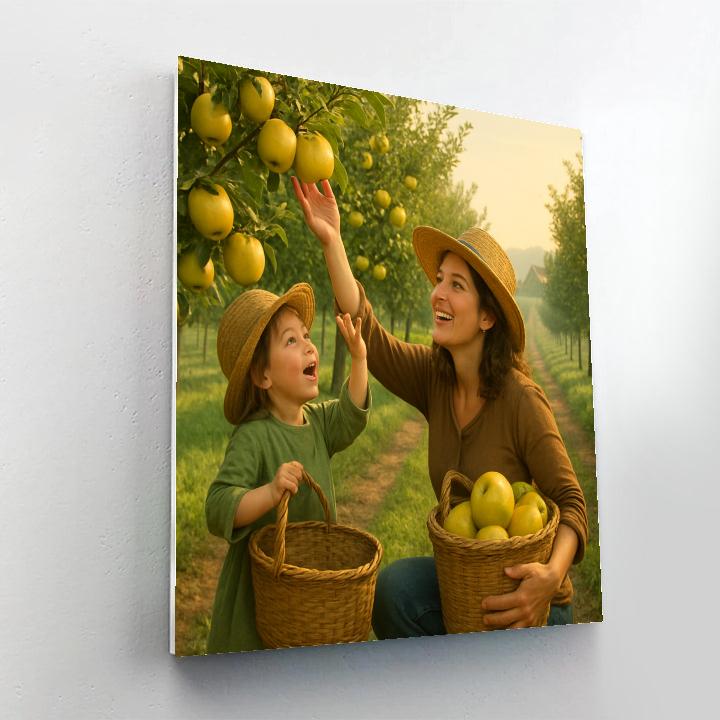 Sunrise Fruit Orchard Picking DIY paint by numbers