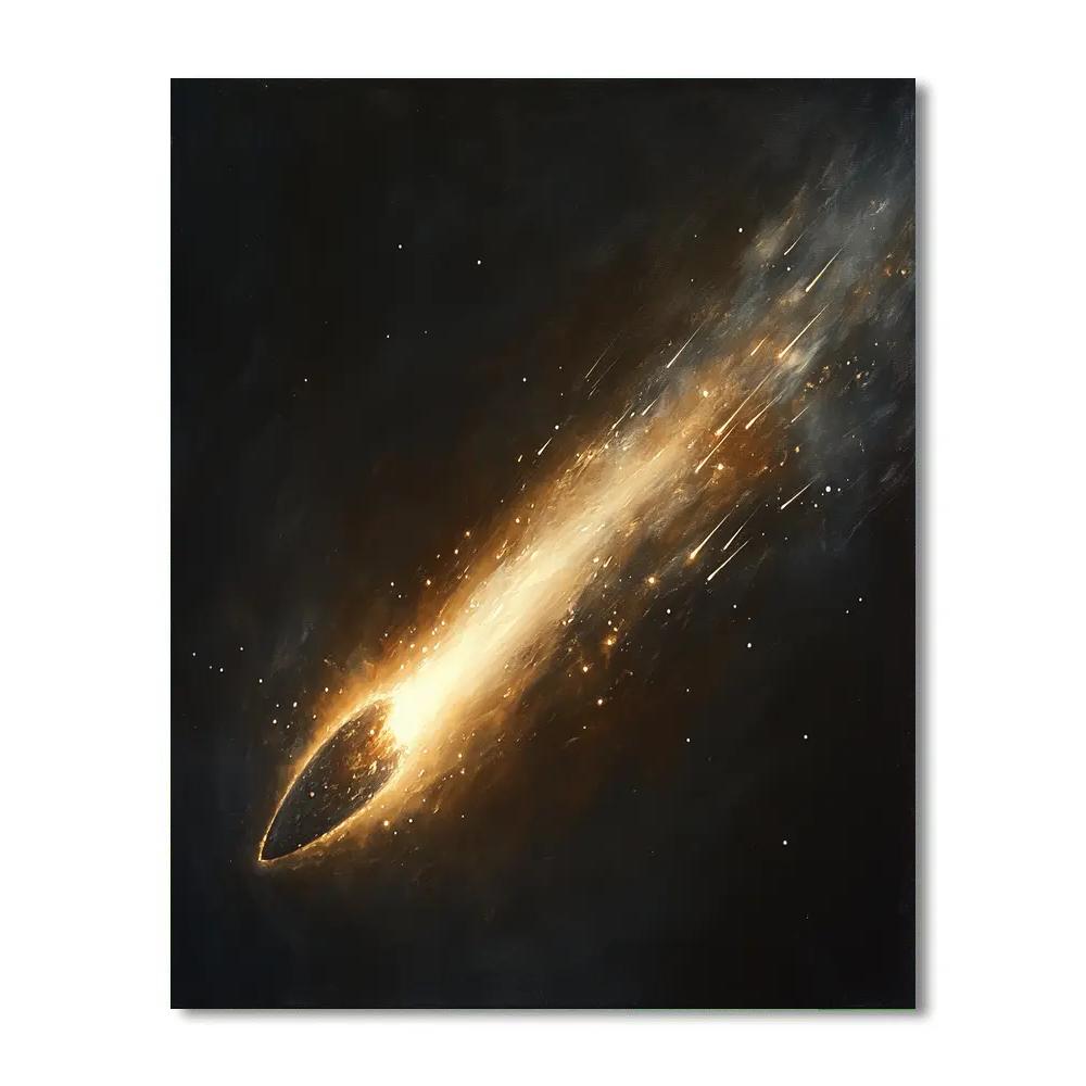 Caravaggio Inspired Celestial Comet Trail Paint by numbers kits