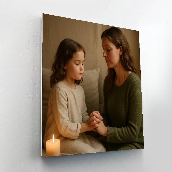 Quiet Prayer Or Meditation Together Painting by numbers kit