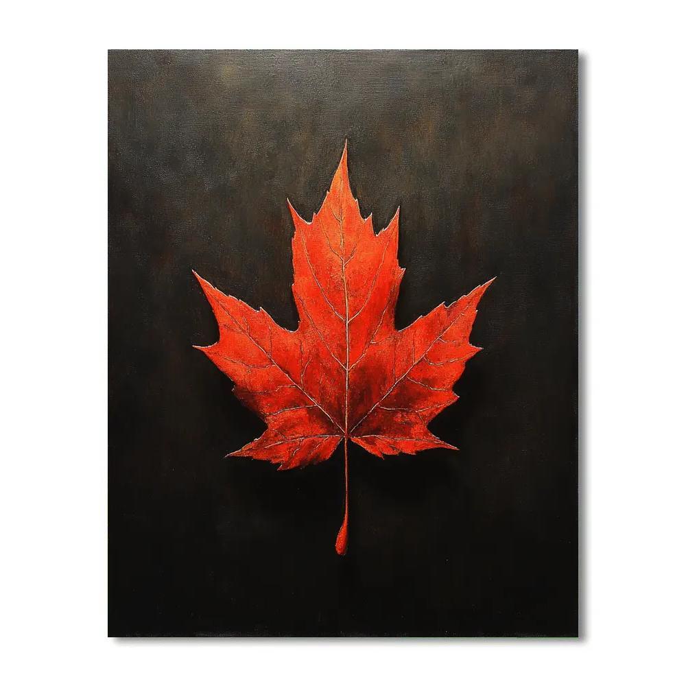 Caravaggio Inspired Autumn Maple Shadow painting number kit