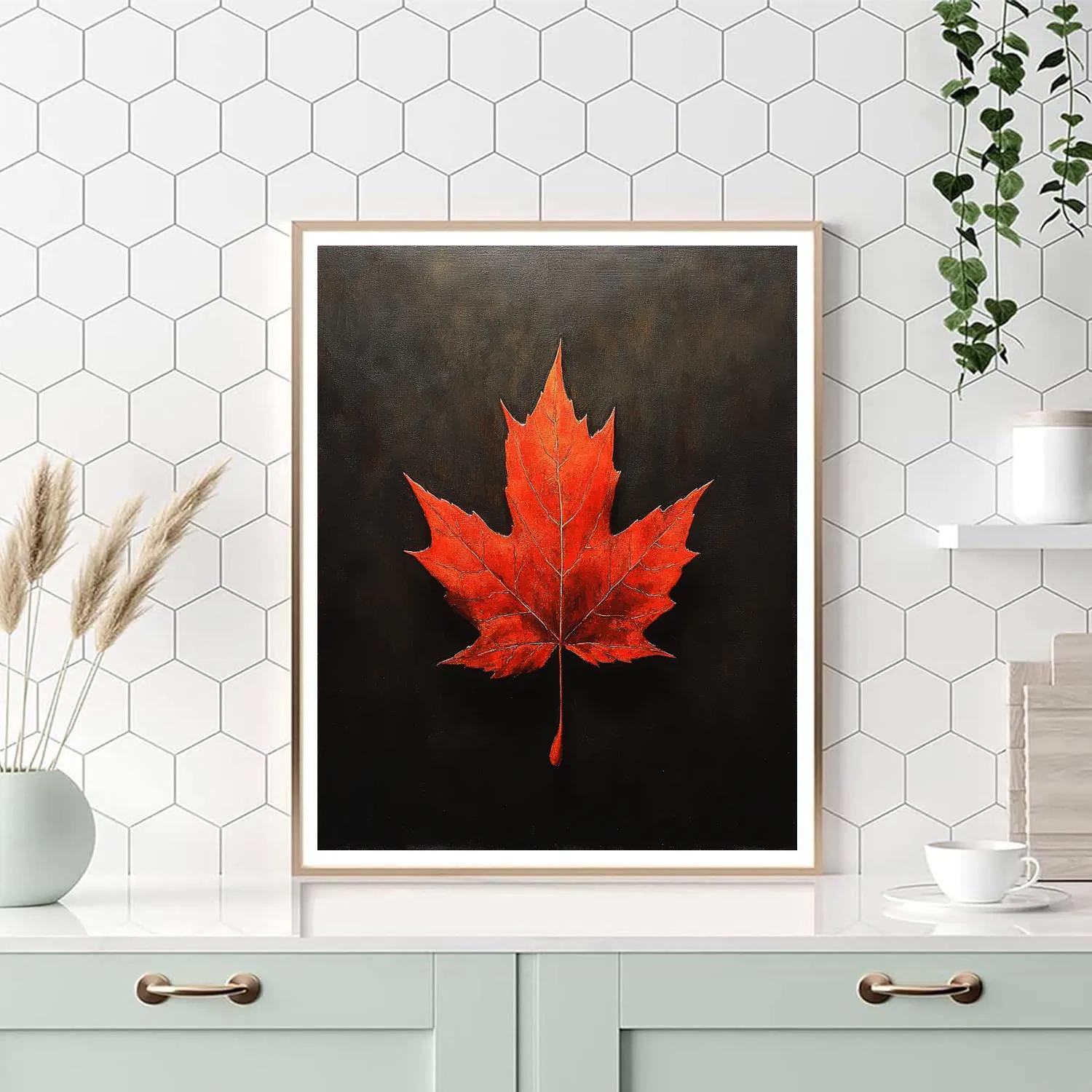 Caravaggio Inspired Autumn Maple Shadow painting number kit