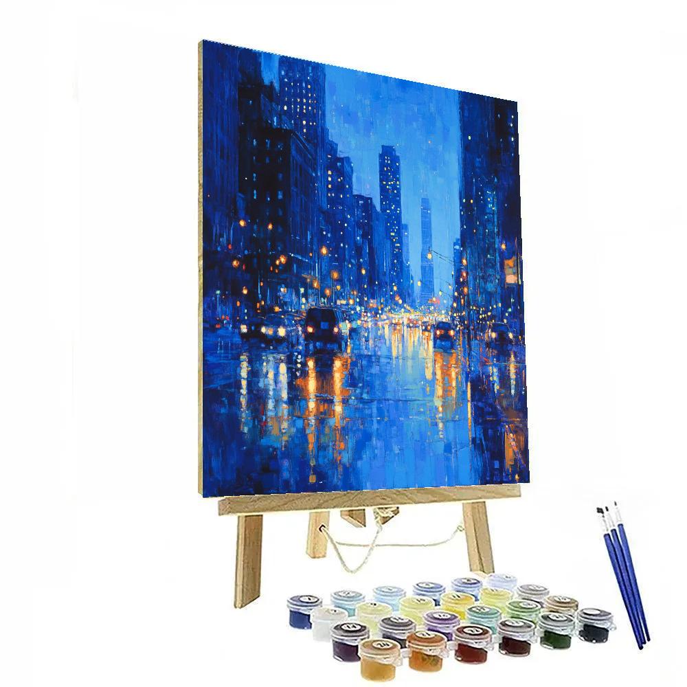 Edgar Degas Inspired City Lights Paint by numbers art